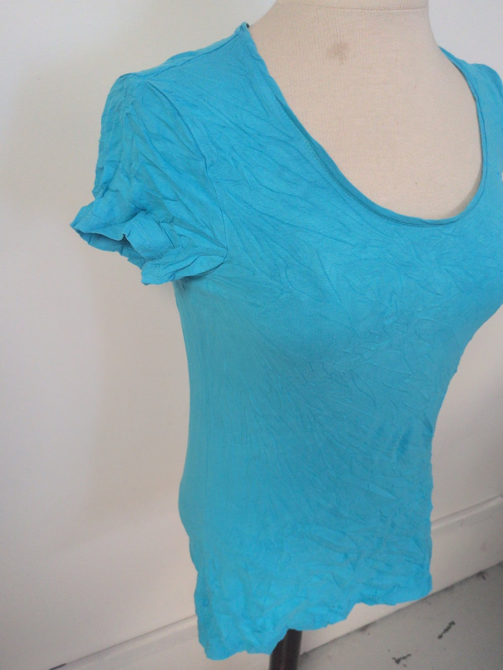 Ladies Primark Size 12 Blue My Stretch Tee Short Sleeve