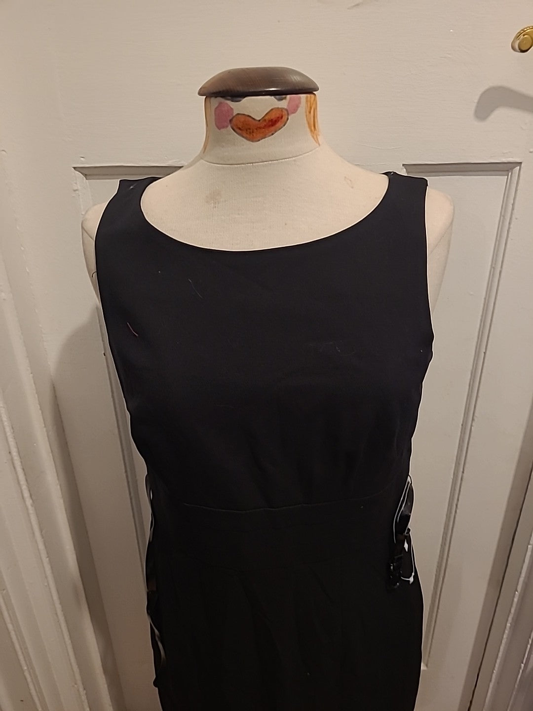 Brand New Ladies H&M Size 16 Black Lined Sleeveless Dress