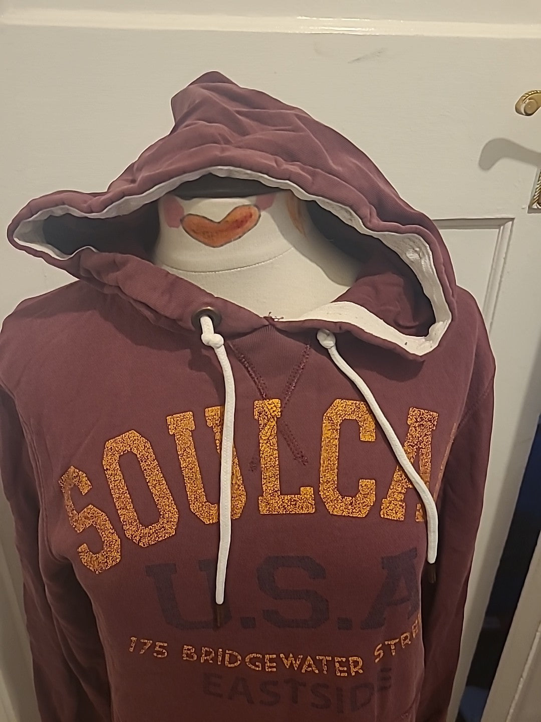 Mens Soulcal Size Small Purple Pullover Hoodie