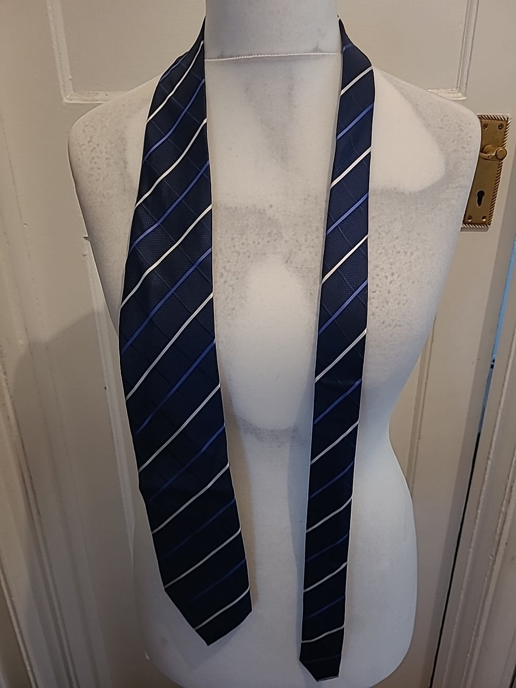 Mens Marks And Spencer Navy/Blue/White Tie