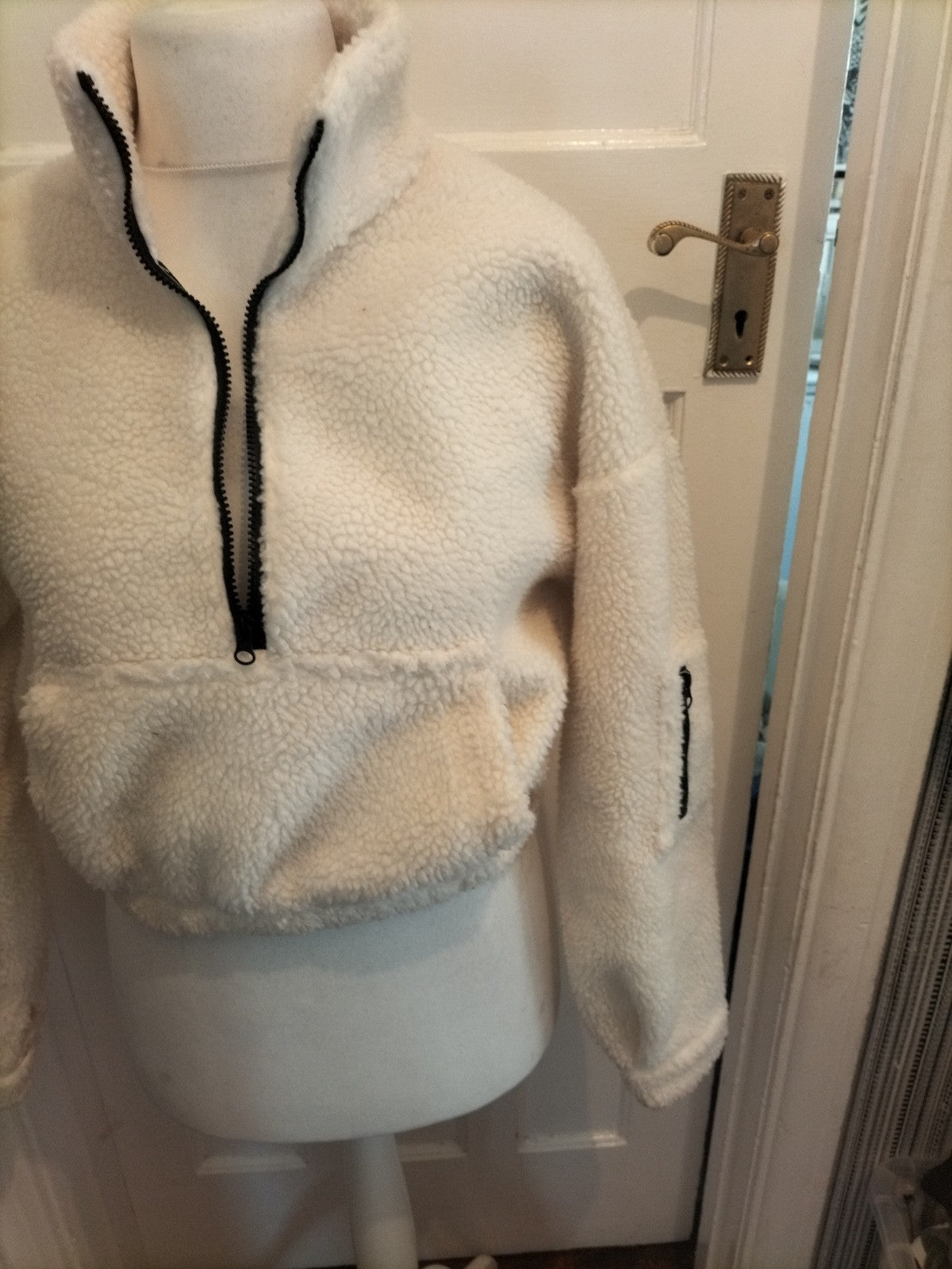 Ladies Angelababy Size Small Ivory Fluffy Jumper