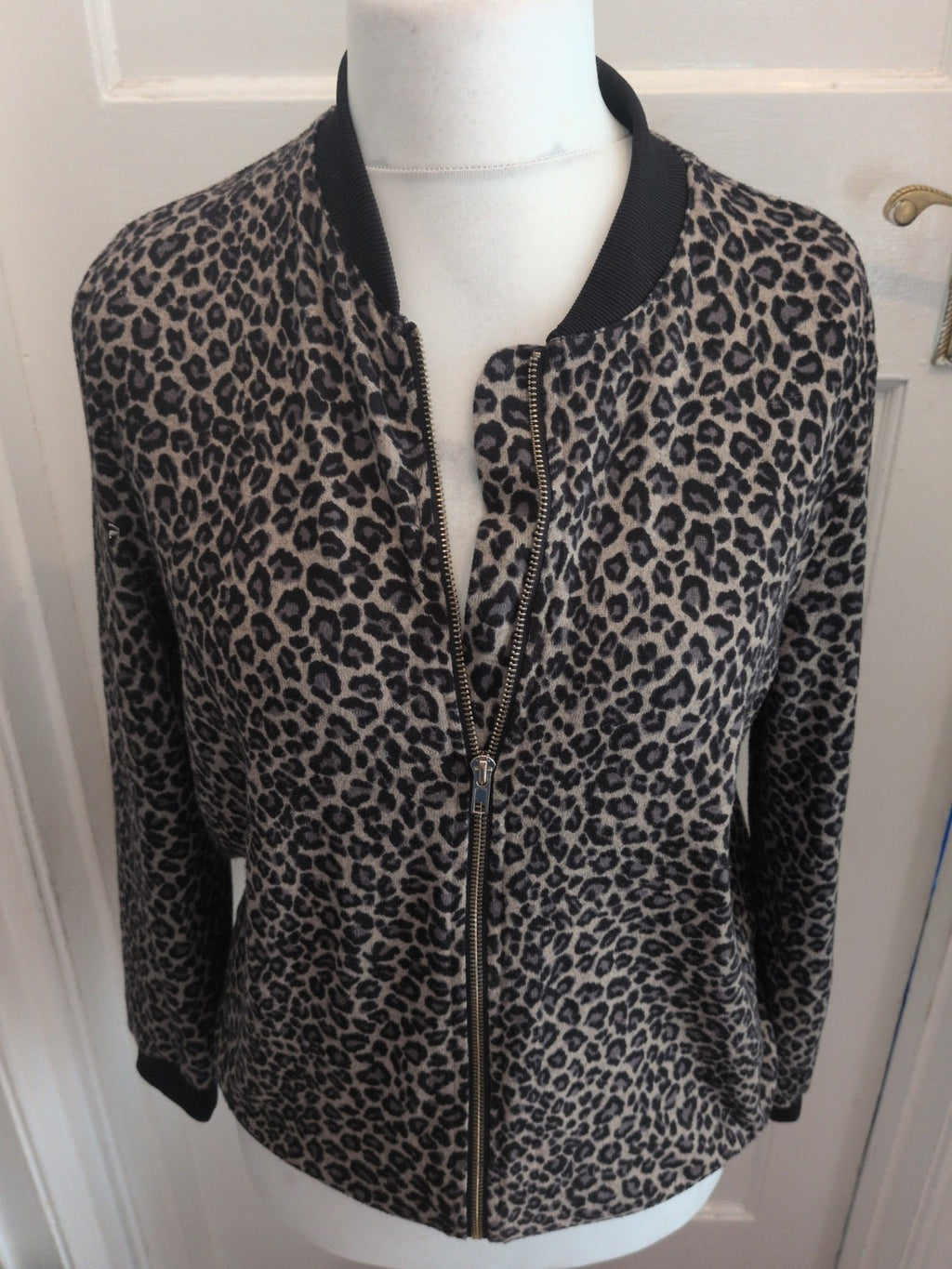 Primark 14 Leopard Print Full Zip Basic Jacket