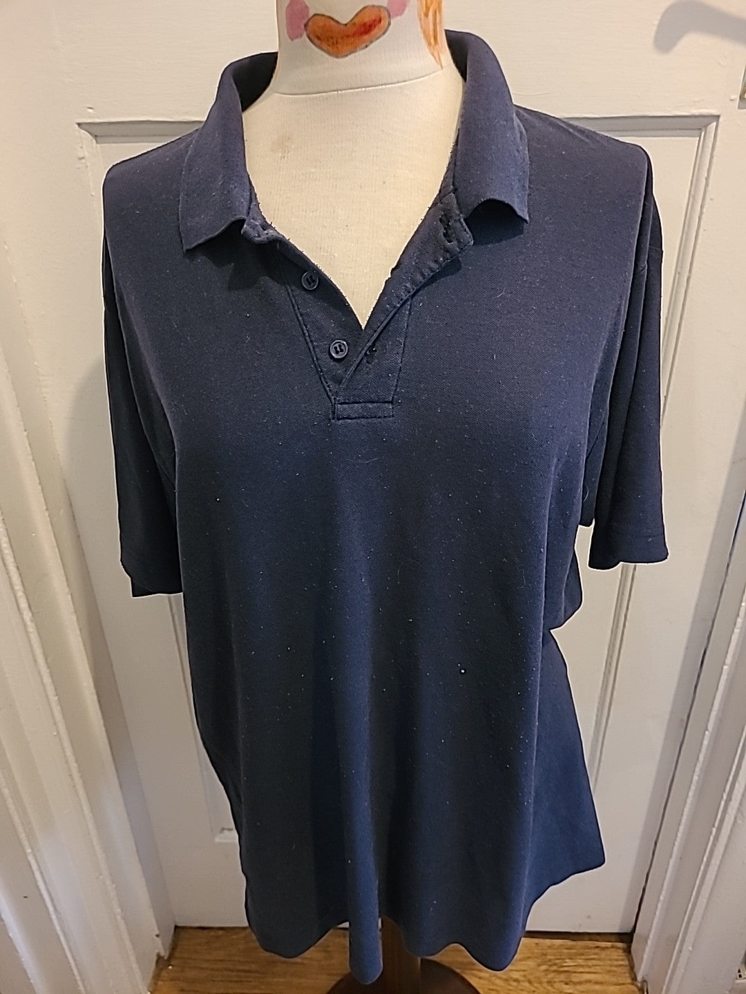 Mens For Men Size XL Navy Short Sleeved Polo