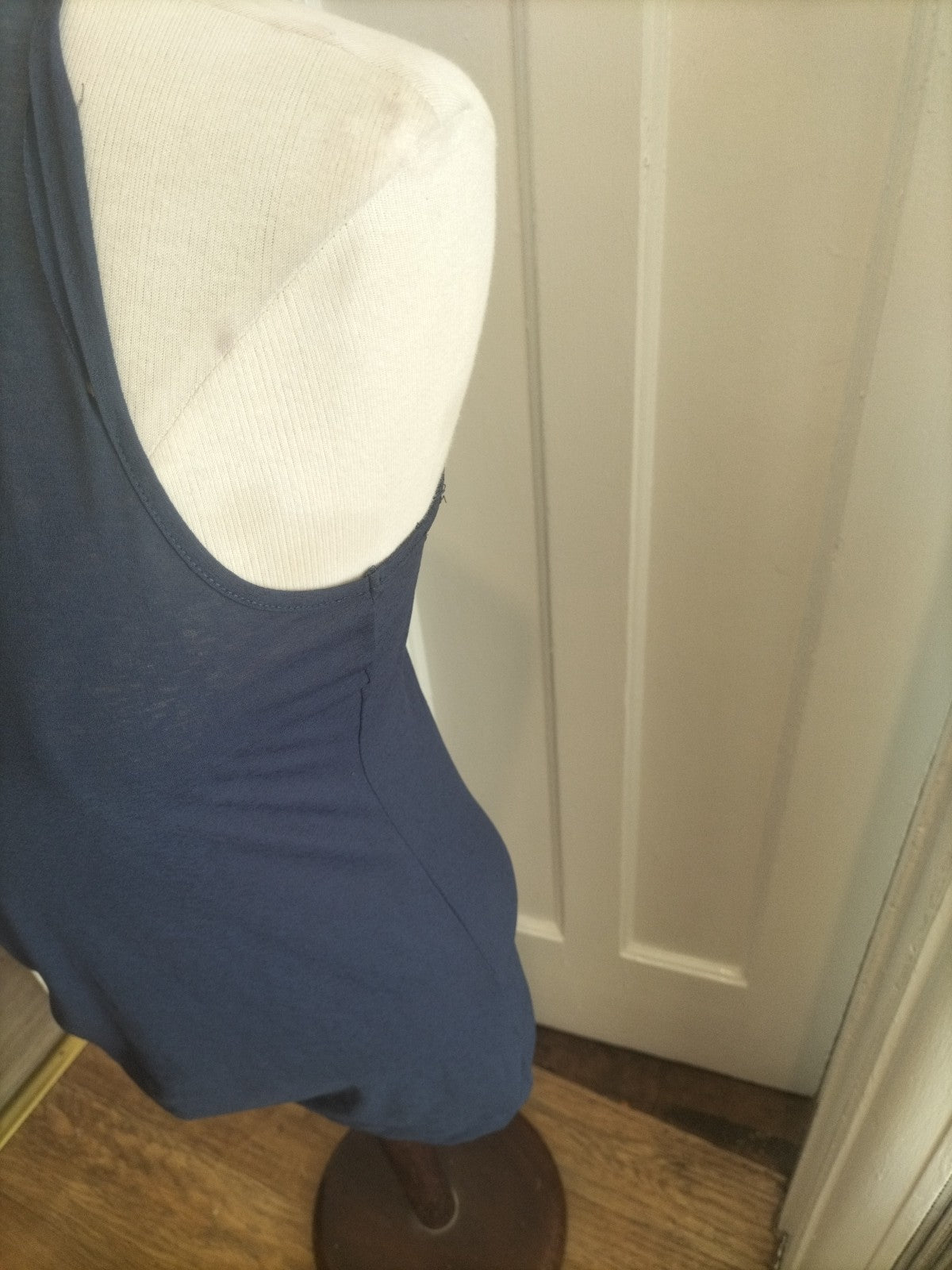 Ladies Next Size 8 Navy Sleeveless Blouse