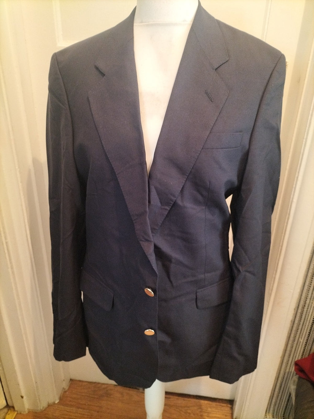 Mens David Little Size XL Cool Wool Navy Blazer