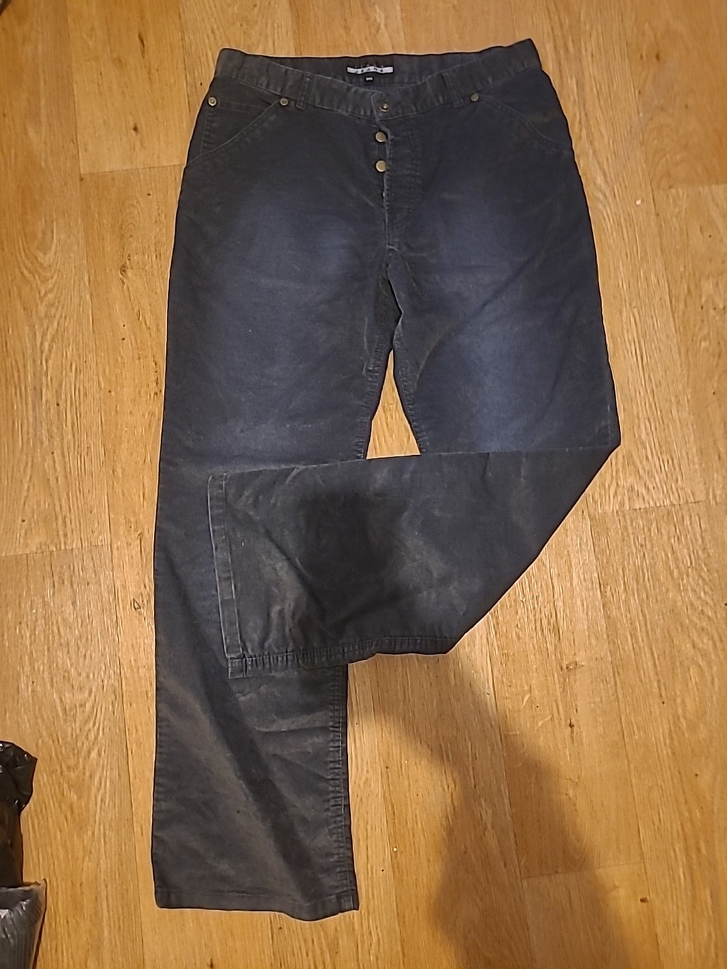 Mens Linea Jeans Size 34S Navy Ribbed Jeans