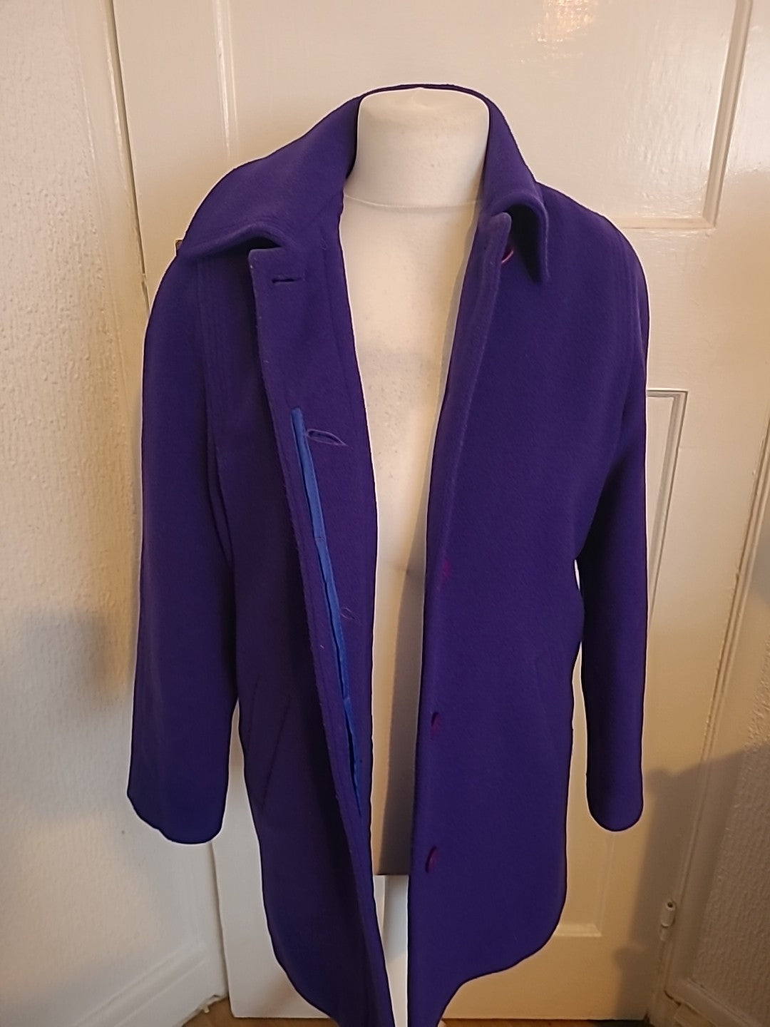 Ladies Kesta Size 10 Purple Lined Jacket Wool