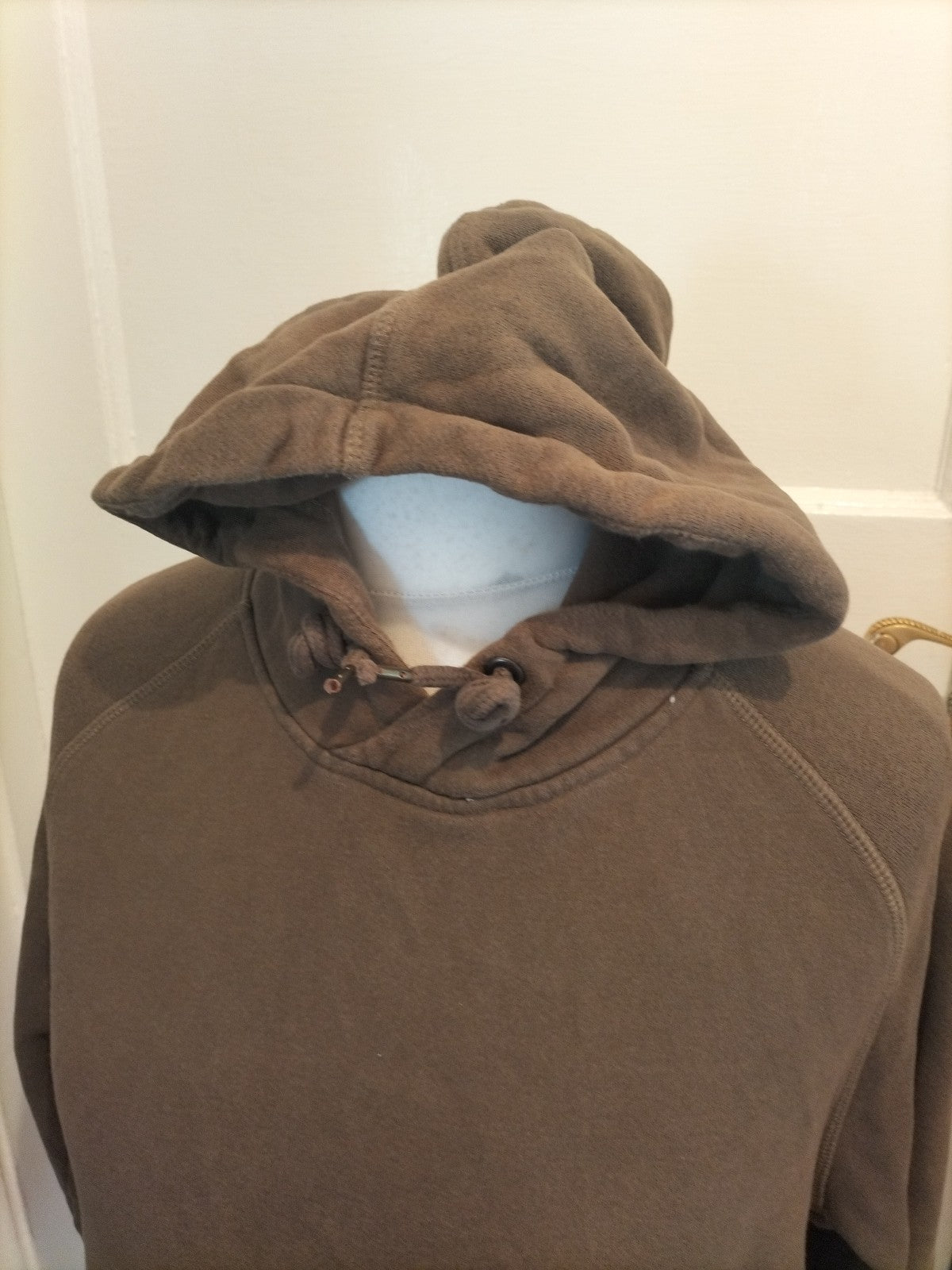 Mens Tu Man Size M Khaki Green Pullover Hoodie