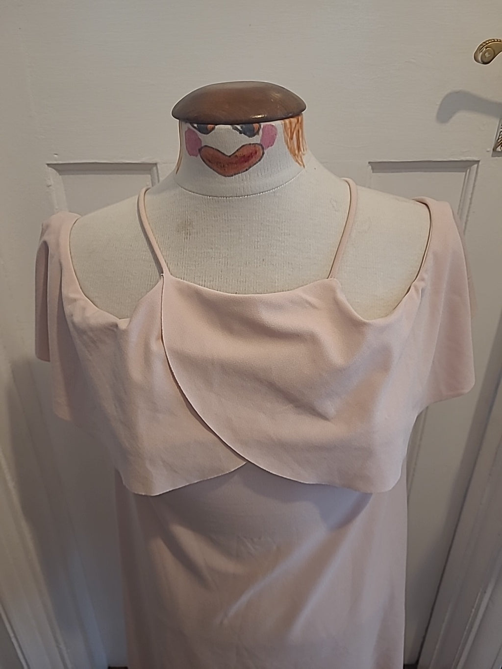 Ladies Zara Size Small Baby Pink Sleeveless Dress