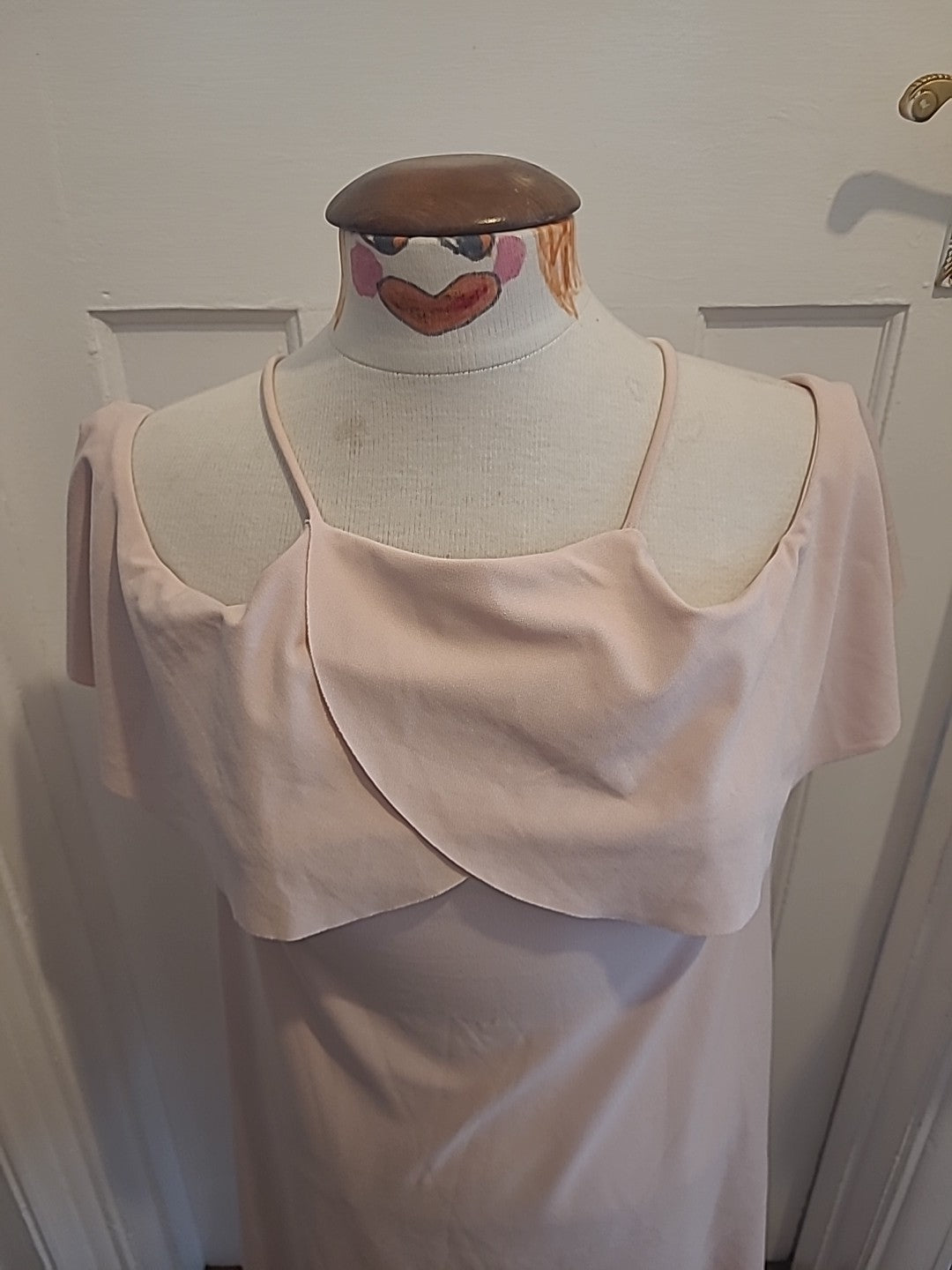 Ladies Zara Size Small Baby Pink Sleeveless Dress