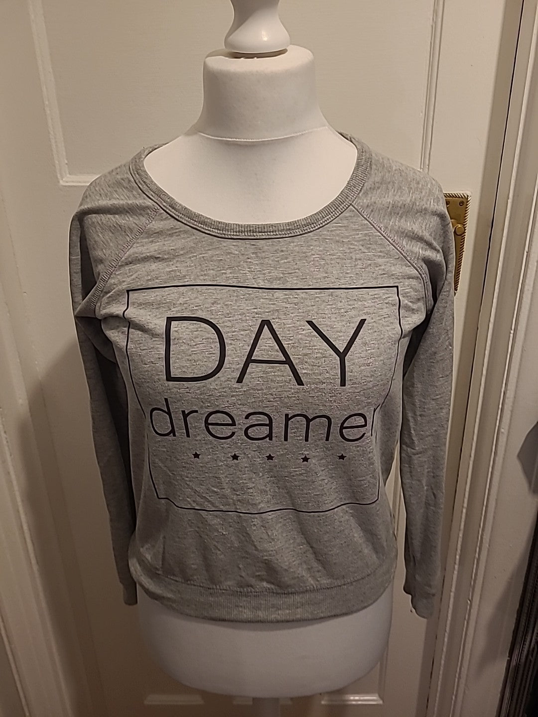 Ladies Primark Size 10 Grey "Day Dreamer" Tshirt