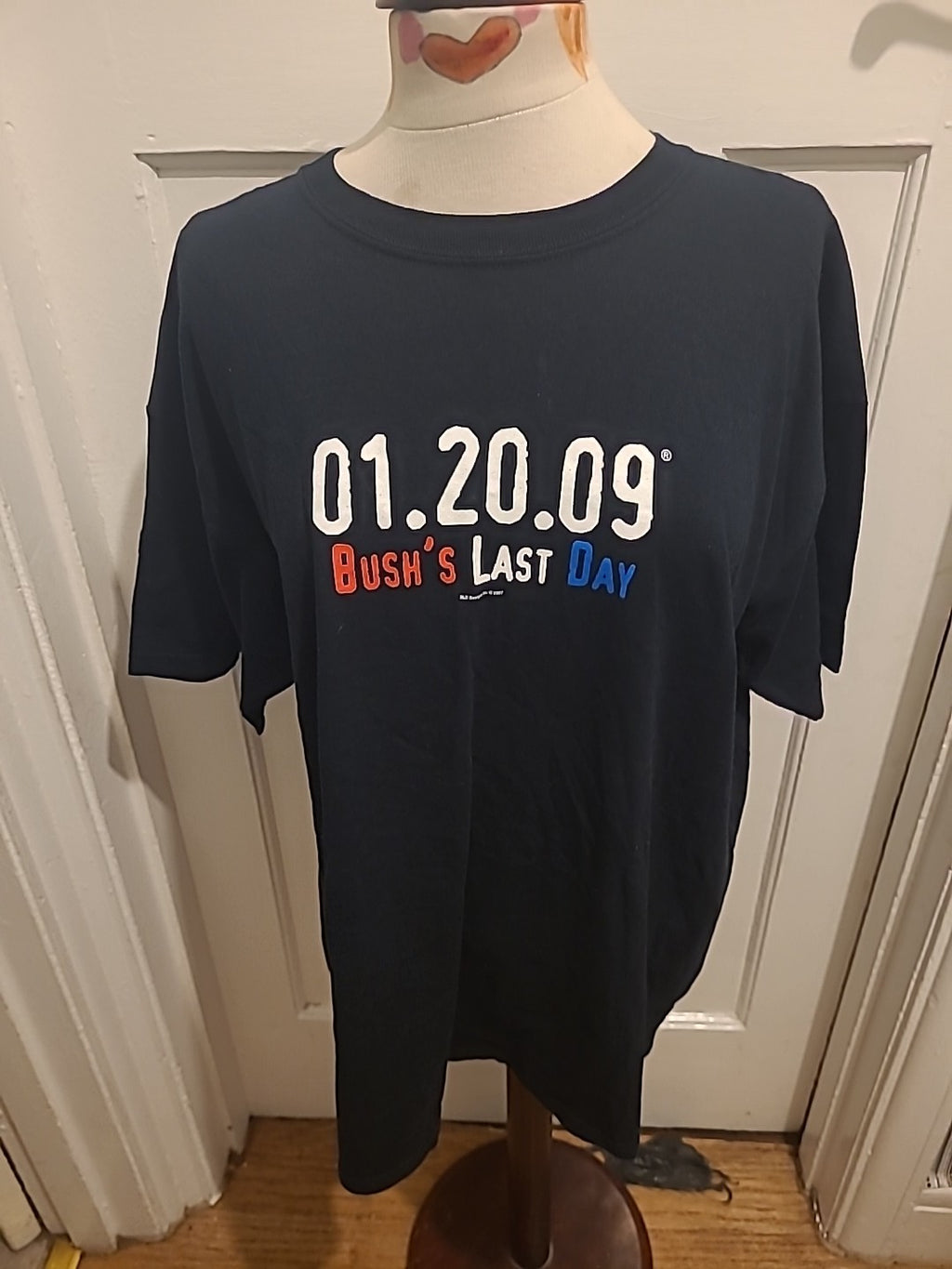 Mens Gildan Size XL Black"bush's Last Day" Tshirt