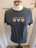 Girls Disney@George Age 9-10 Years Grey Mickey Mouse Tshirt
