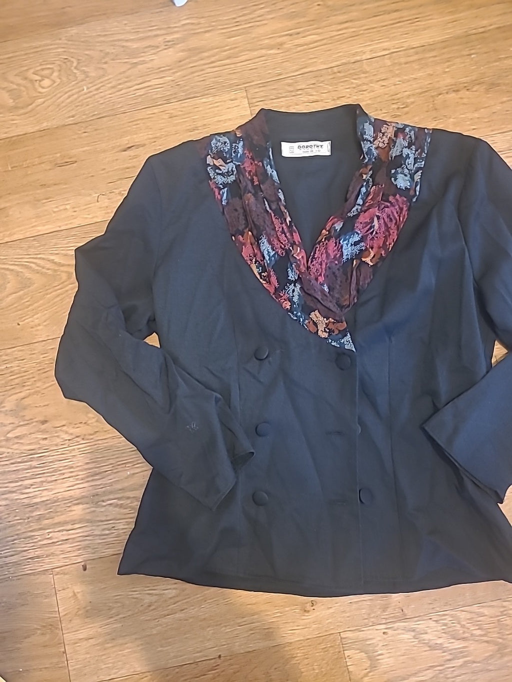 Ladies Dorothy Perkins Size 12 Black Long Sleeve Jacket