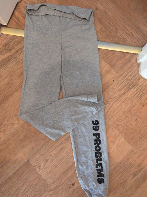 13-14 Years Grey Elasticated Leggings