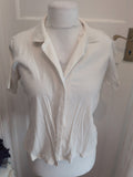 BHS 14 Cream Short Sleeve Cardigan