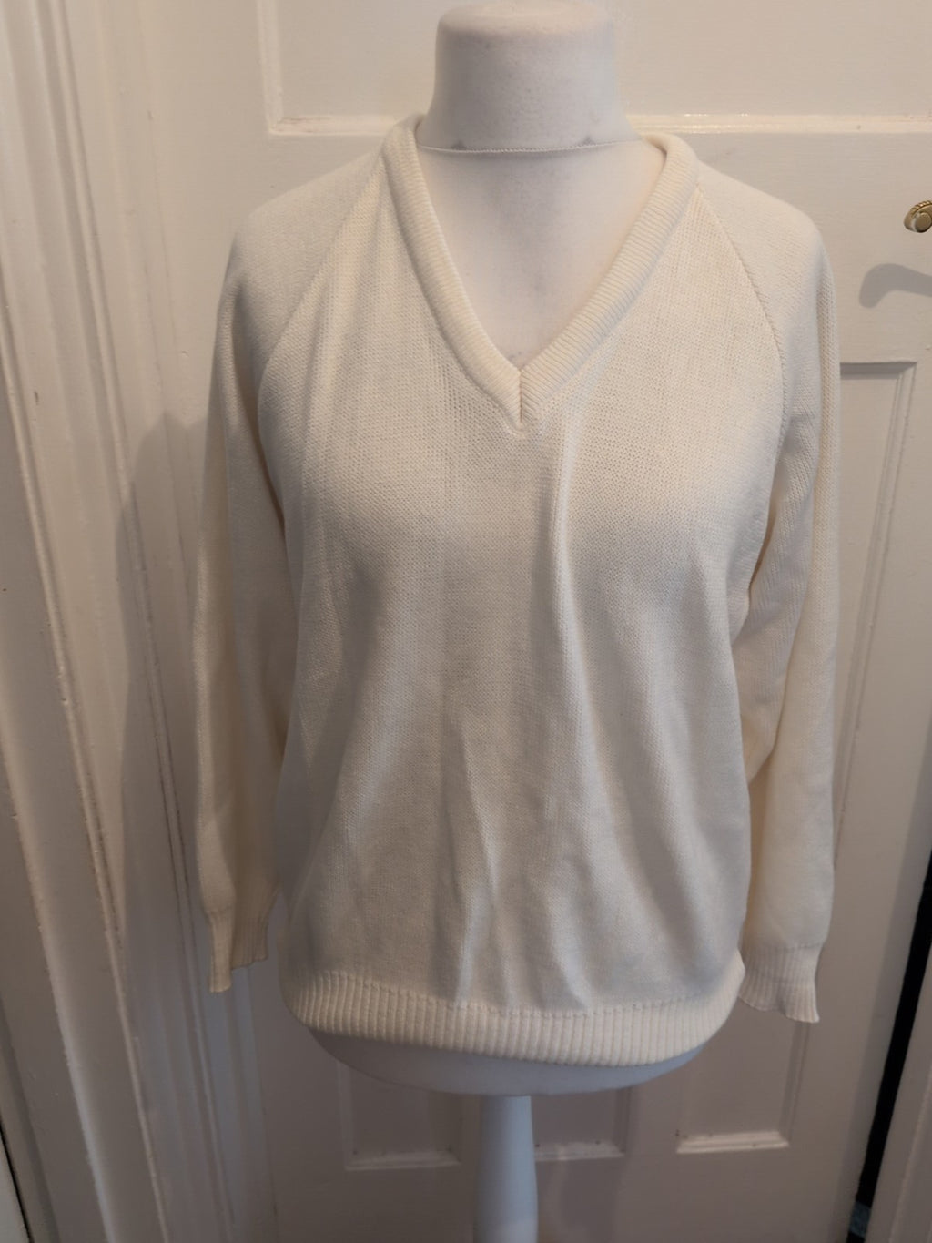 Emsmorn 36" White Long Sleeve Jumper