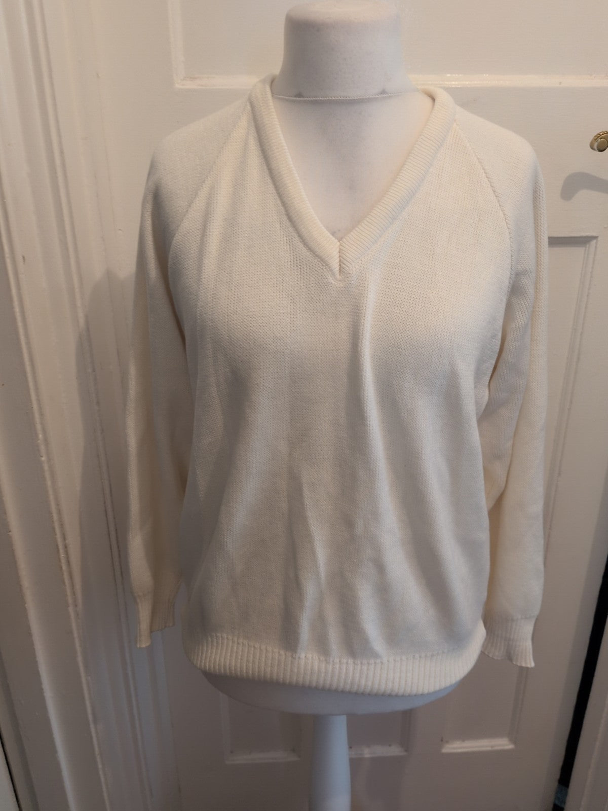 Emsmorn 36" White Long Sleeve Jumper