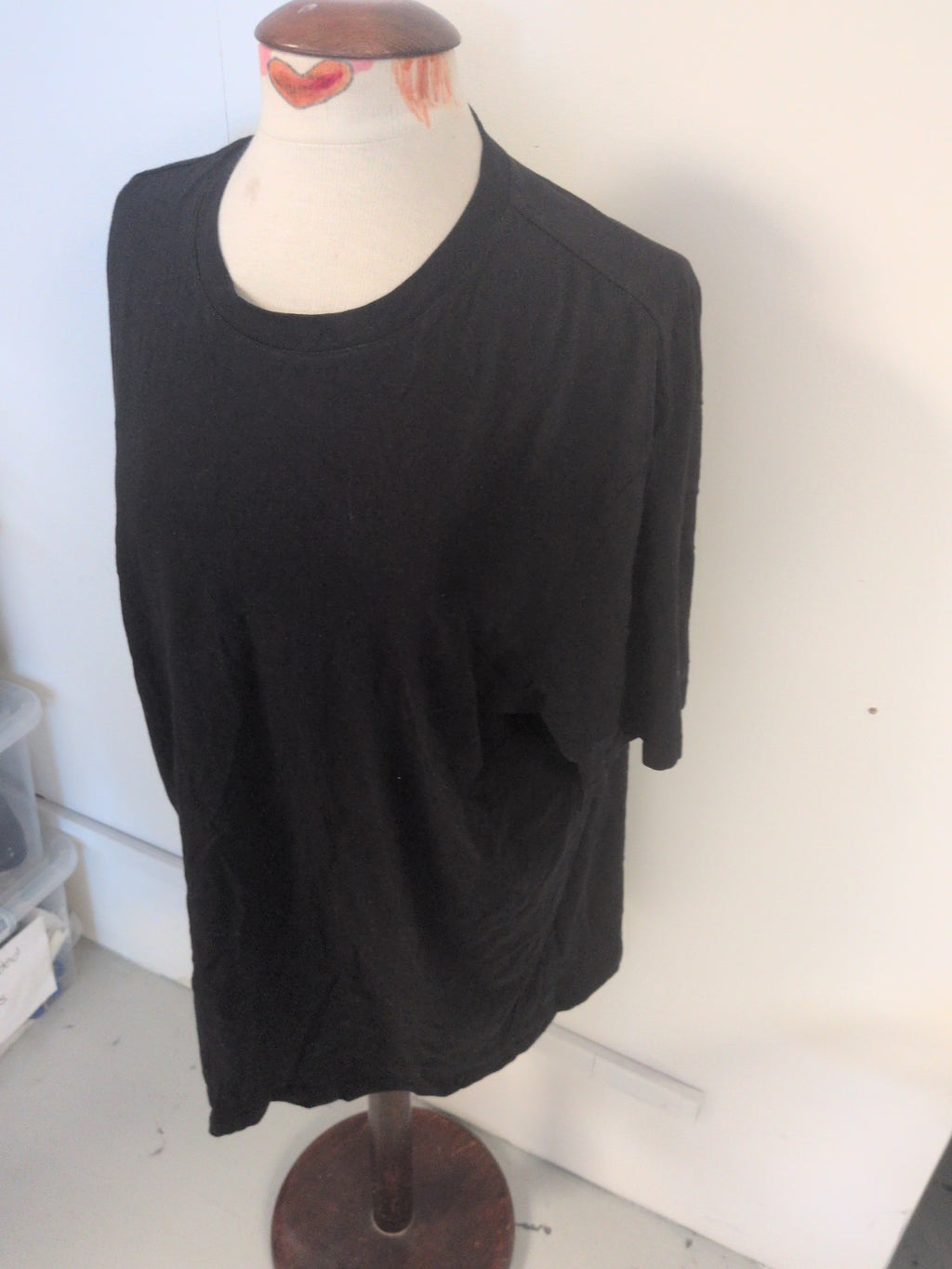 Pure Cotton Black Short Sleeve T-shirt XL Marks And Spencer