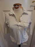 Mens Saint James Size XS White Polo