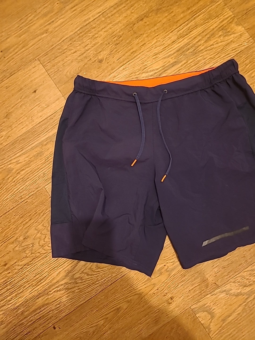 Ladies Decathlon Size Large Navy/Orange Shorts