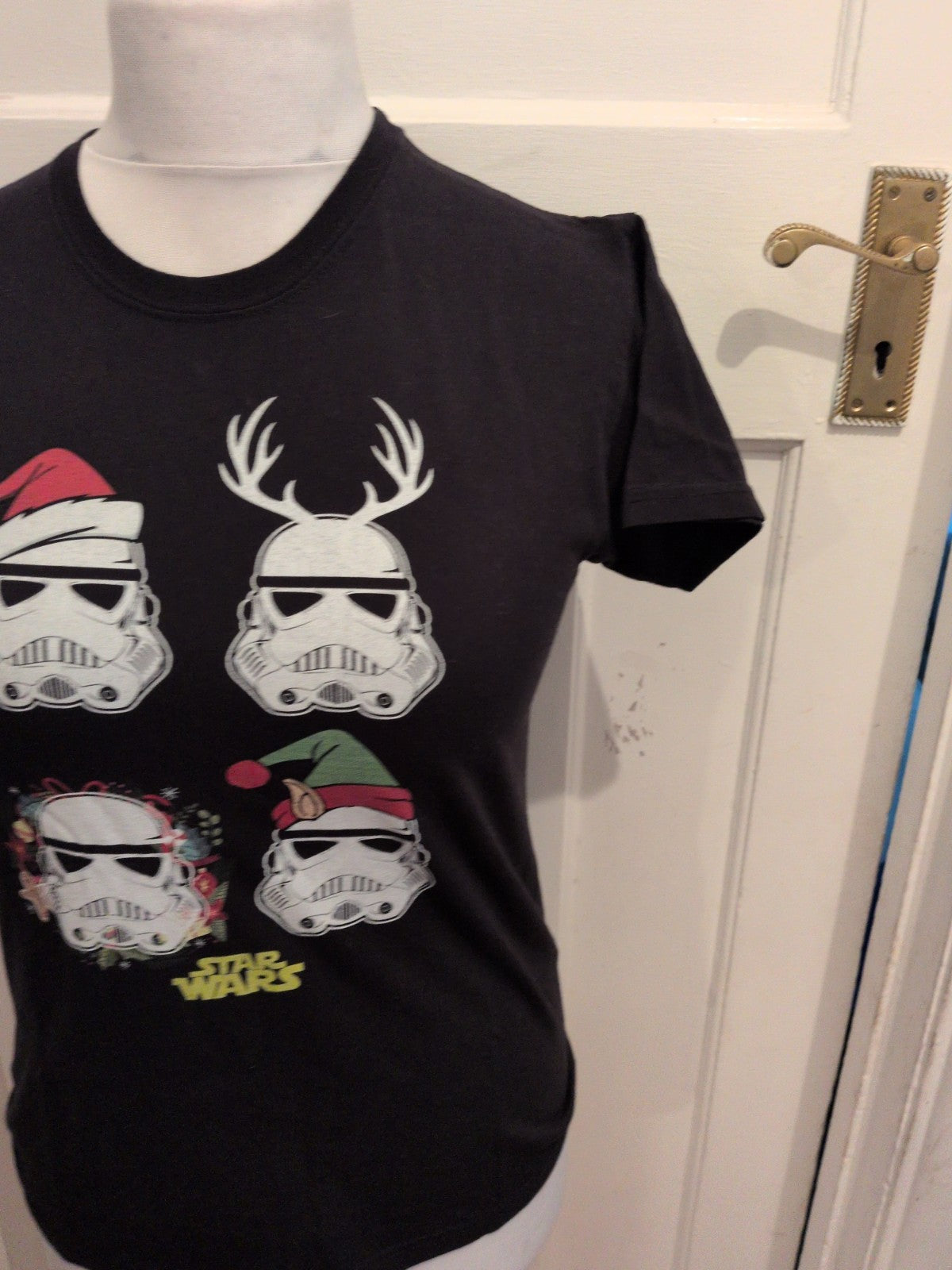 Large Black Star Wars Short Sleeve T-shirt