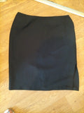 St Bernard 18 Black Lined Midi Straight Skirt