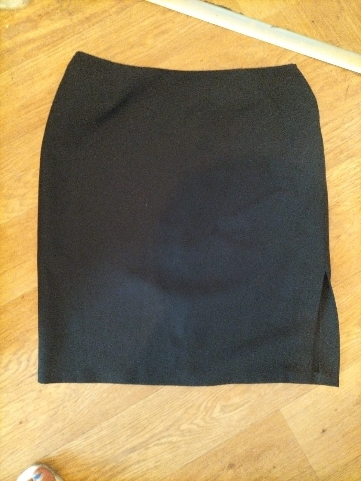 St Bernard 18 Black Lined Midi Straight Skirt