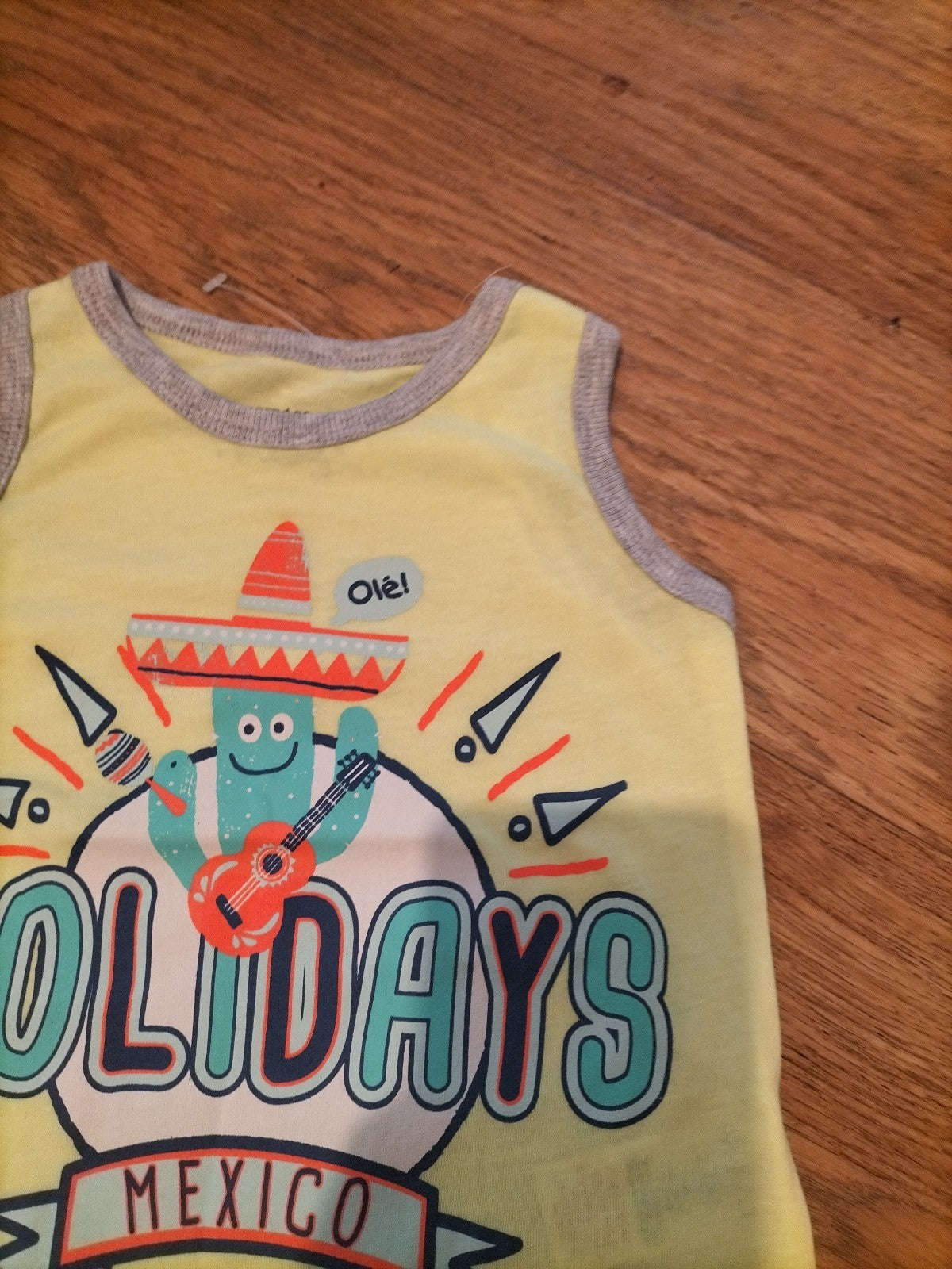 Pep&Co 12-18 Months Yellow "Holiday" Vest Top