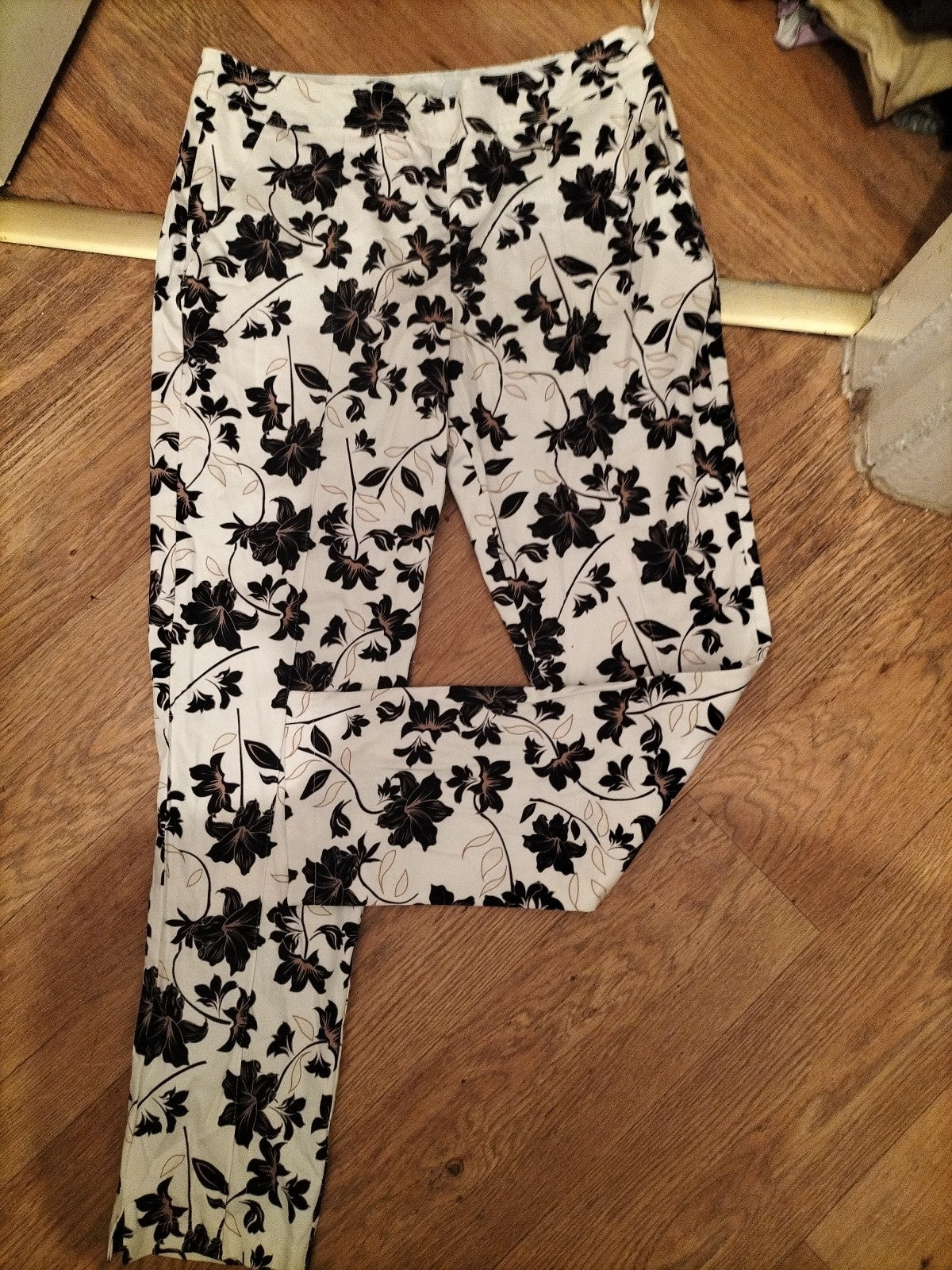 Peacocks 10 Floral Trousers Multicoloured