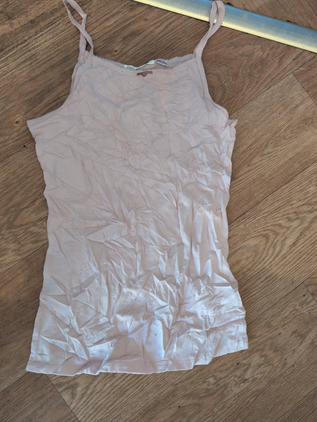 Zara 13-14 Years Pale Pink Sleeveless T-shirt