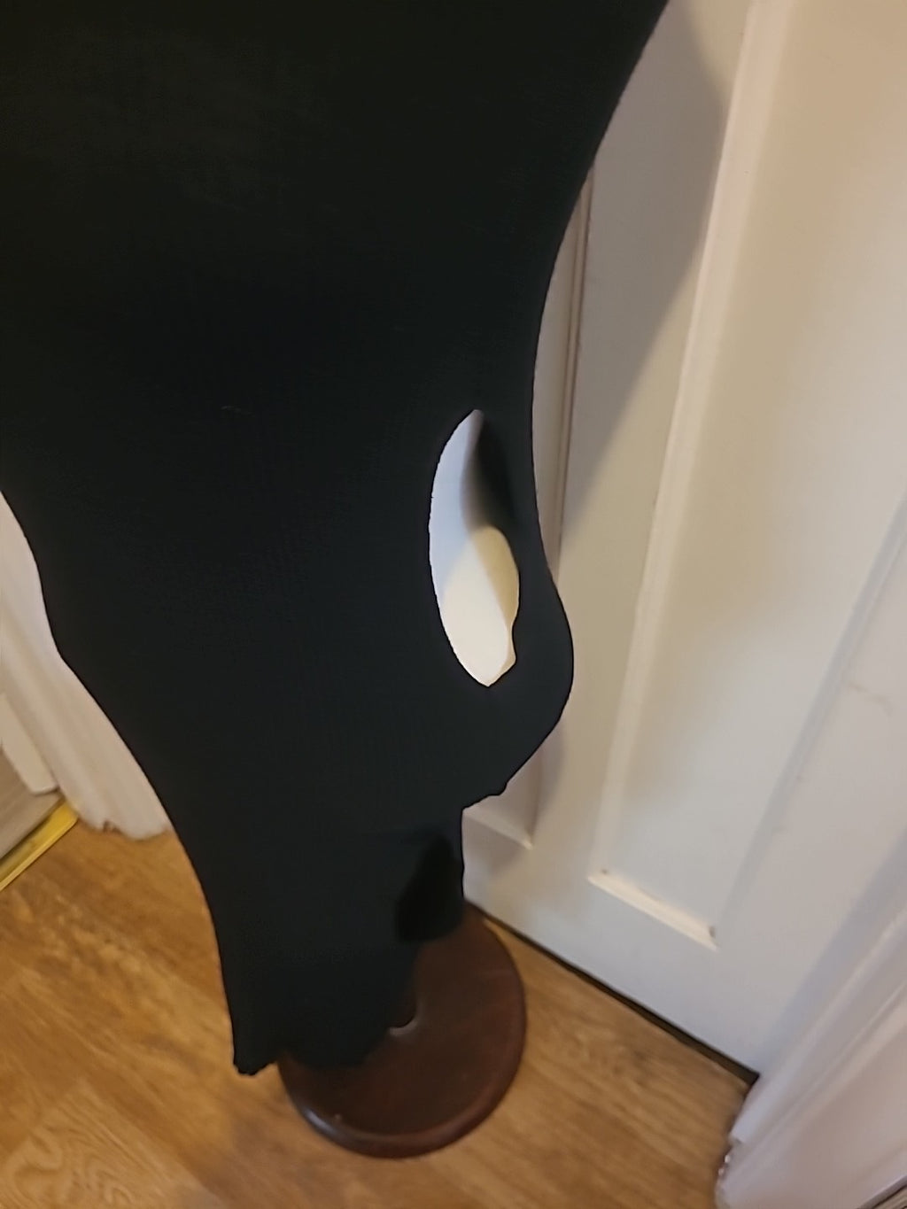 Ladies Black Bodycon Dress Size 10/12 Stretchy
