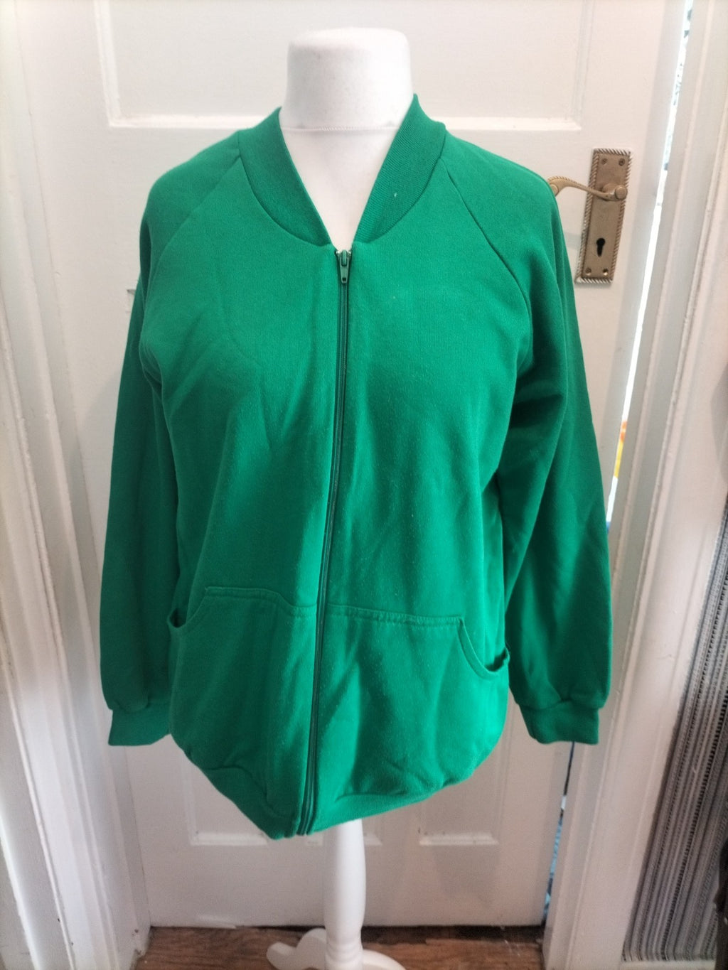 XL Green Full Zip Jumper