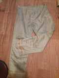 Ladies Size XL Elasticated Semi See Through Gold Trousers