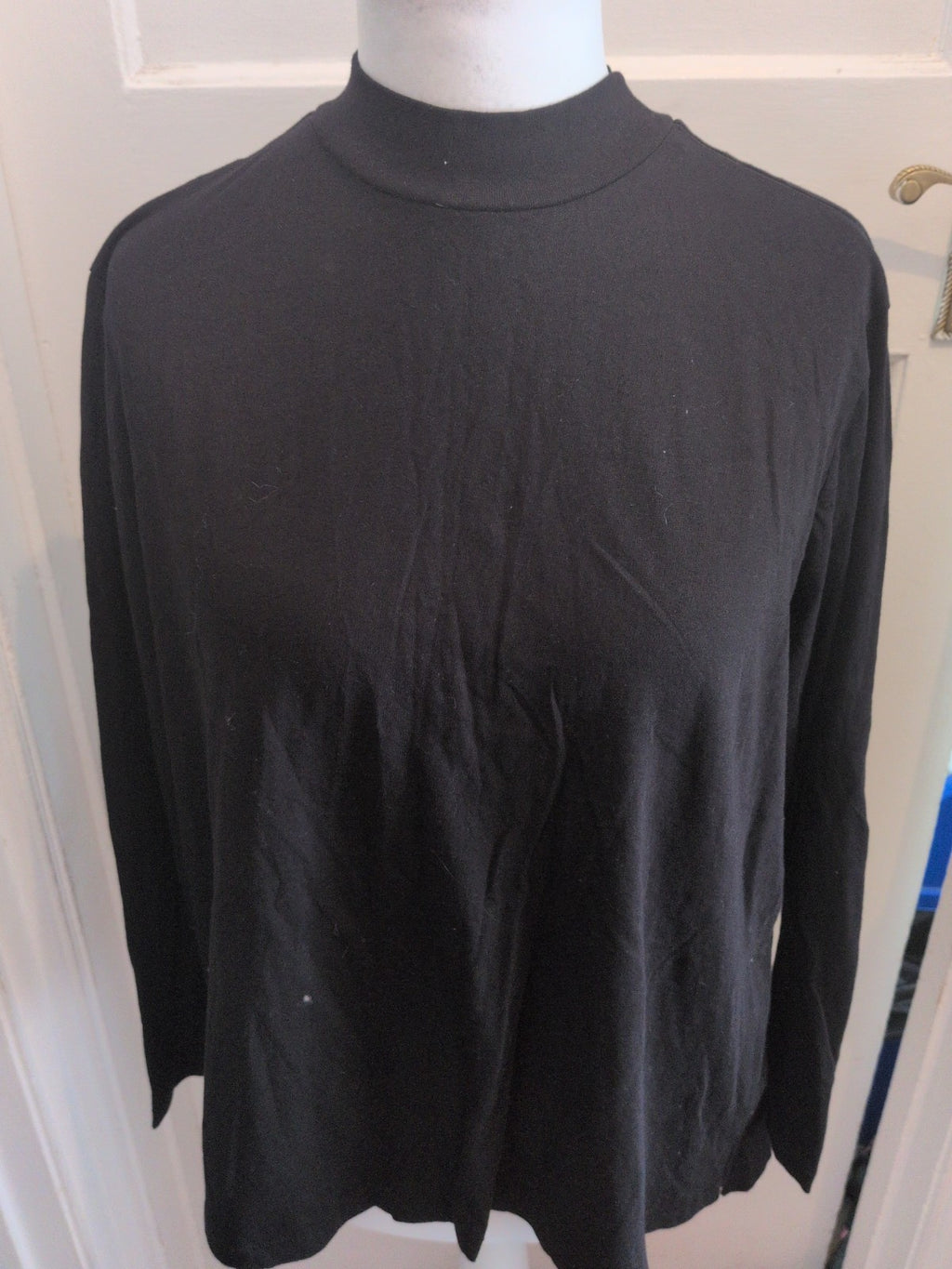 Next 22 Black Hi Neck Long Sleeve T-shirt