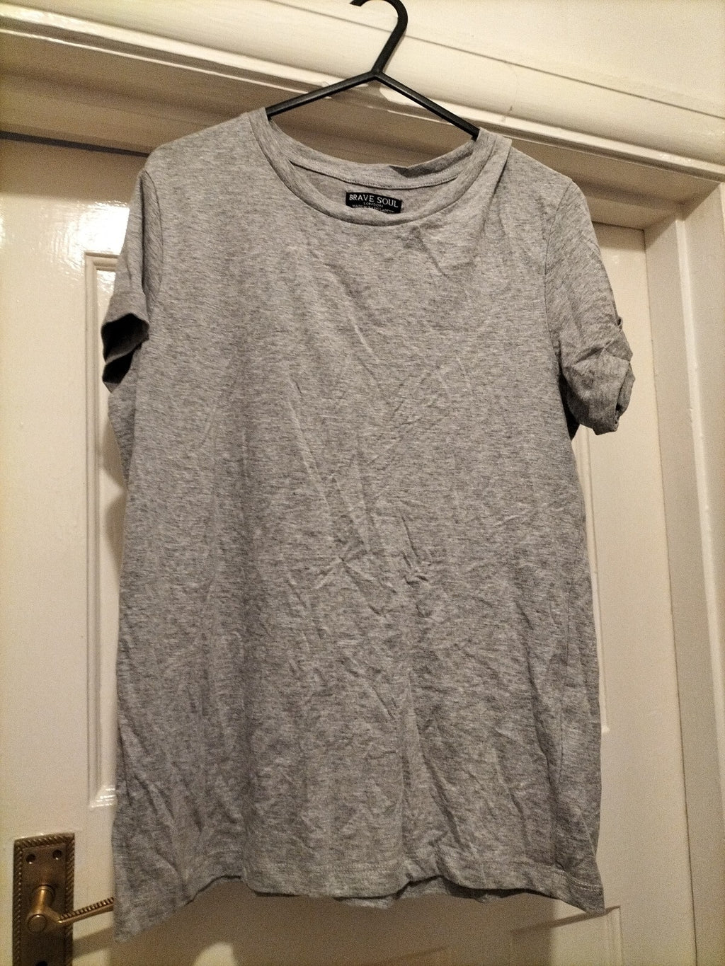 Mens Brave Soul Size Small Grey T Shirt