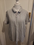 Mens Easy Size 2XL Grey Short Sleeved Polo