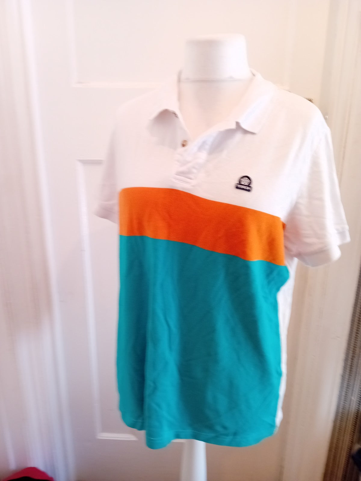 Mens Tog 24 Size Large White Short Sleeve Polo