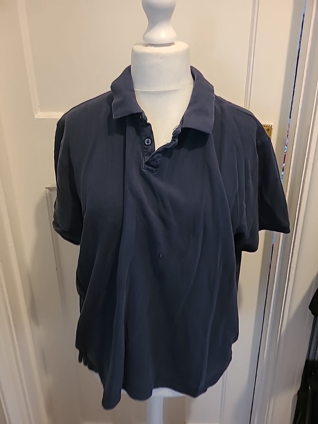 Mens Easy Size 2XL Charcoal Short Sleeved Polo