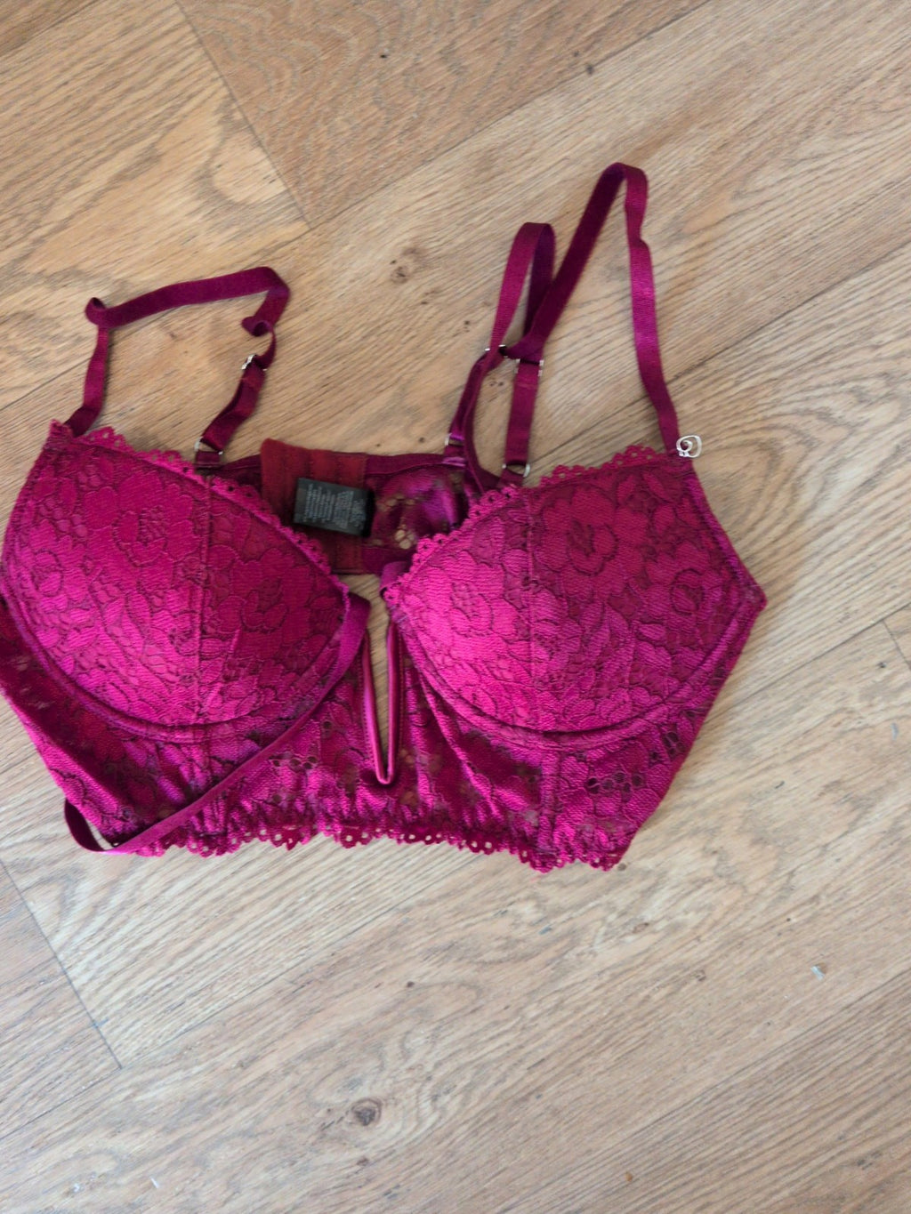 Lovehoney Large Burgundy Pad And Wire Bra