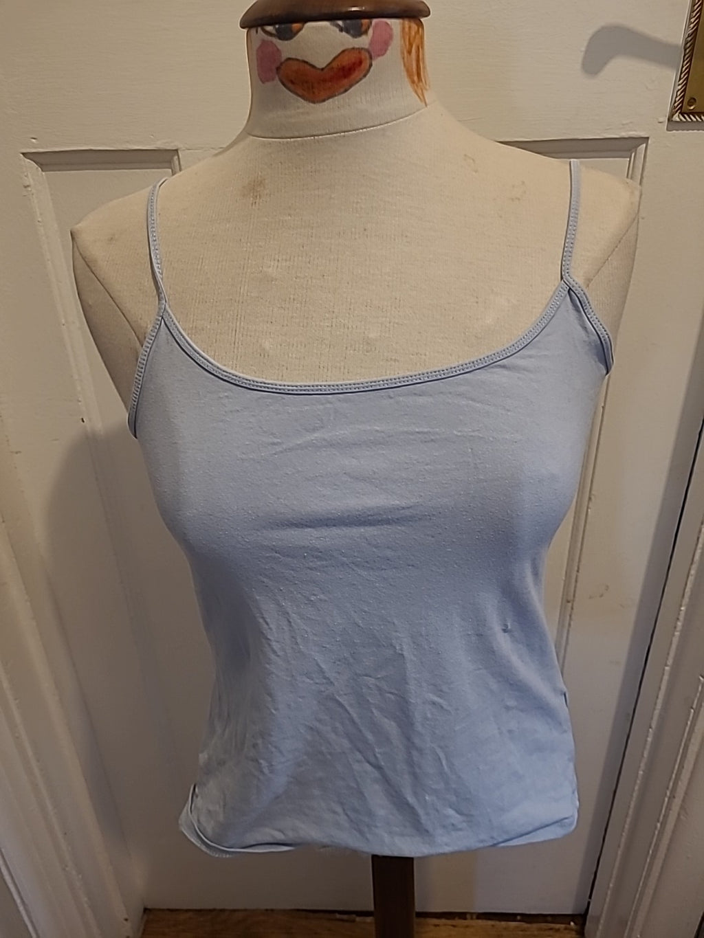 Ladies Primark Size M Pale Blue Stretch Cami