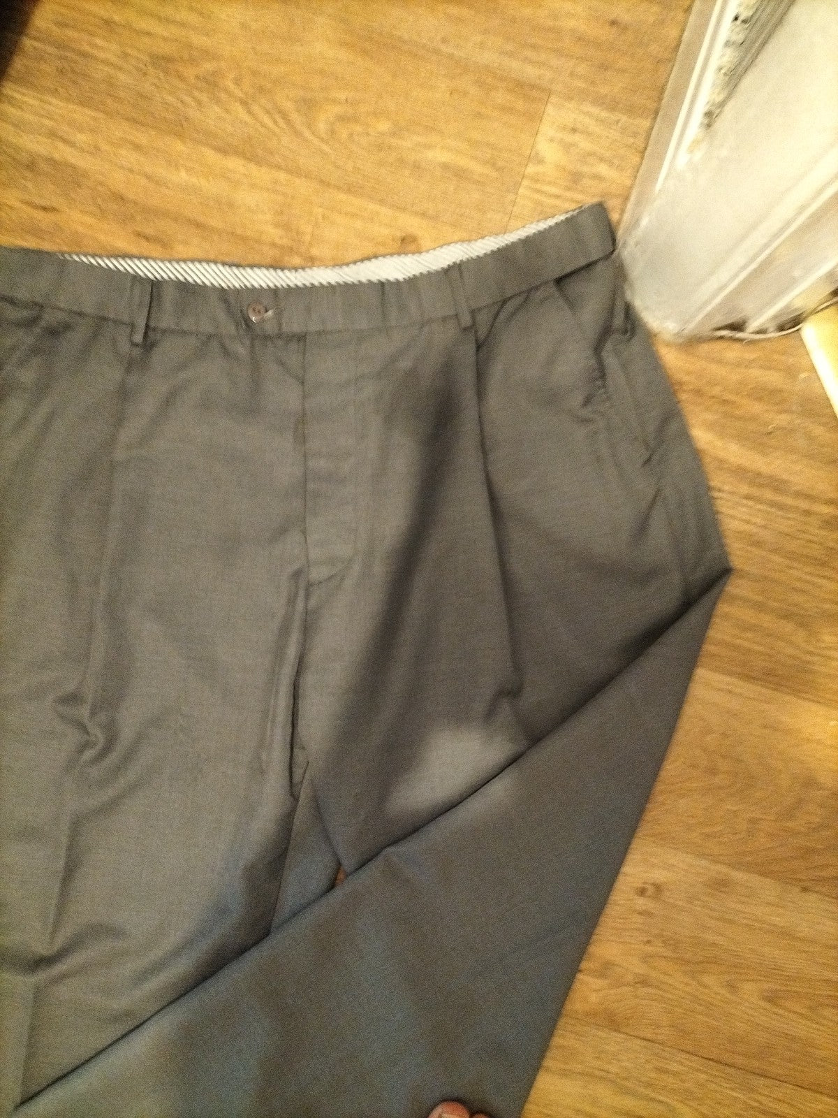 Mens Clifford James Size 42XS Grey Formal Trousers