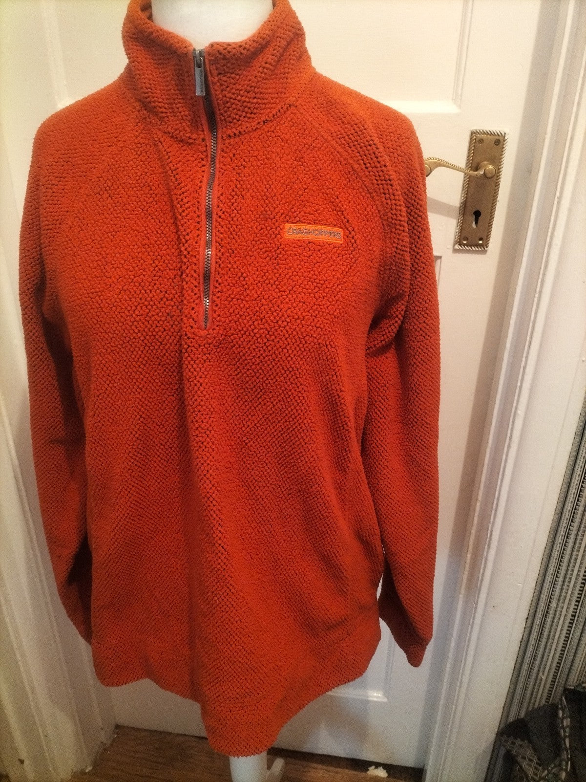 Mens Craighoppers Size XL Rust Burnt Orange Pullover Jumper