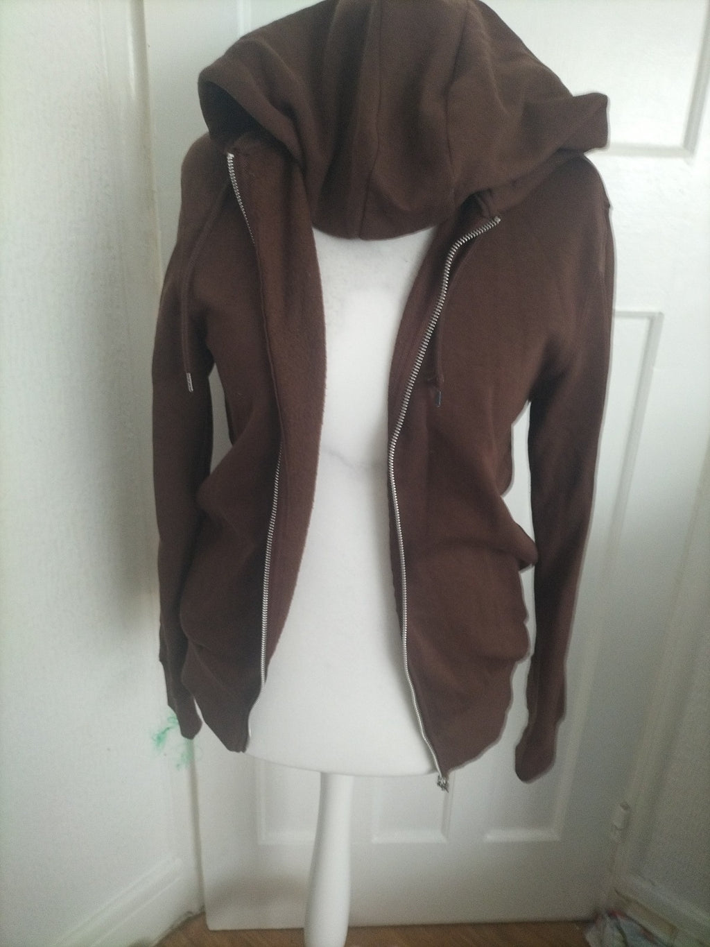 Mens Primark Size Small Brown Hoodie Zipped