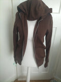 Mens Primark Size Small Brown Hoodie Zipped