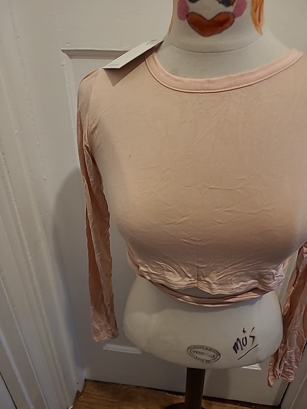 Brand New Ladies Missguided Size 10 Pink Wrap Back Crop Top