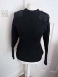 Size 5 Navy Ribbed Long Sleeve Pullover Jumper