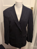 Mens Marks And Spencer Tailoring Travel Suit Size 42M Navy Suit Jacket