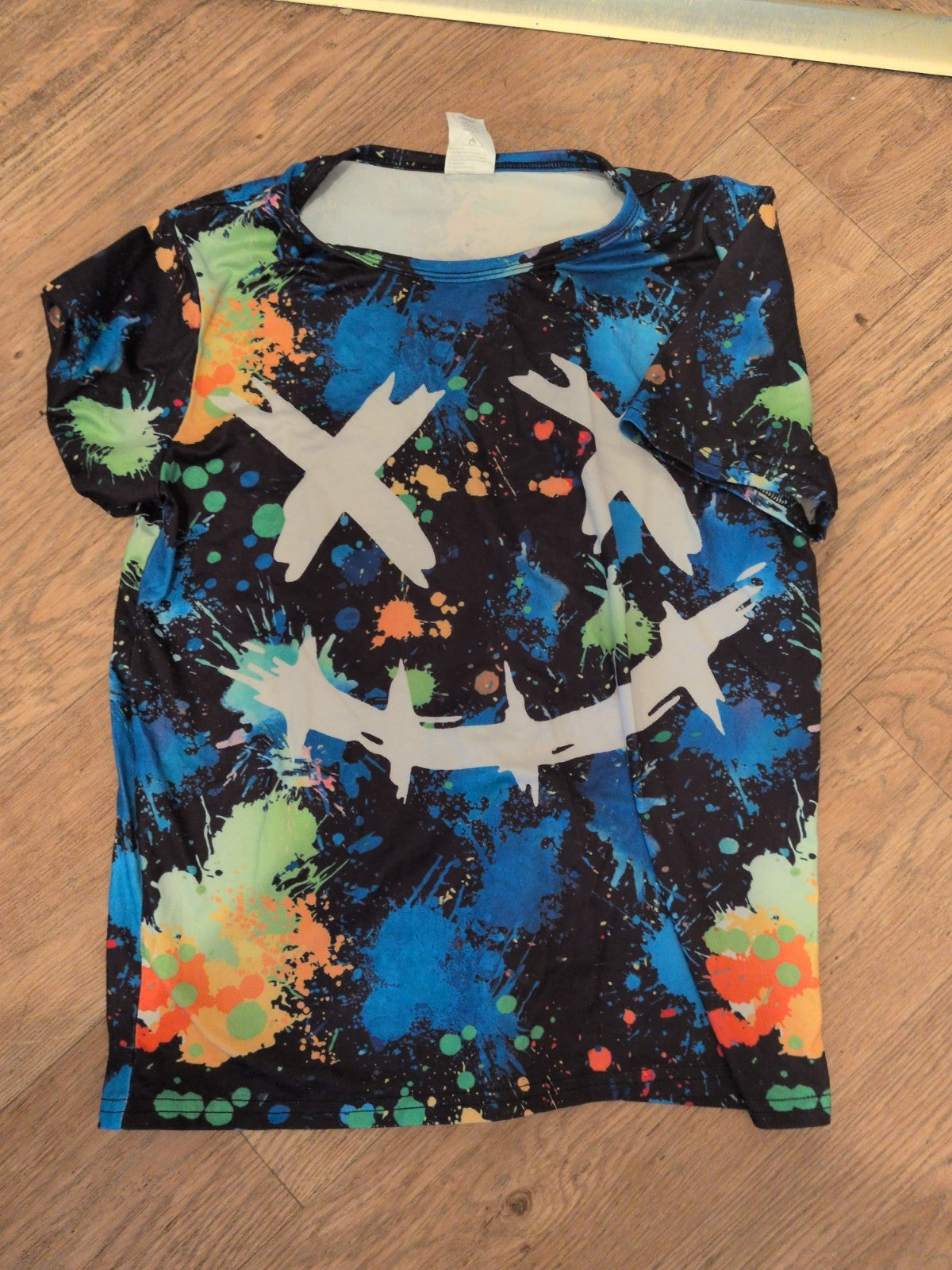 11-12 Years Multicoloured Splat Short Sleeve T-shirt