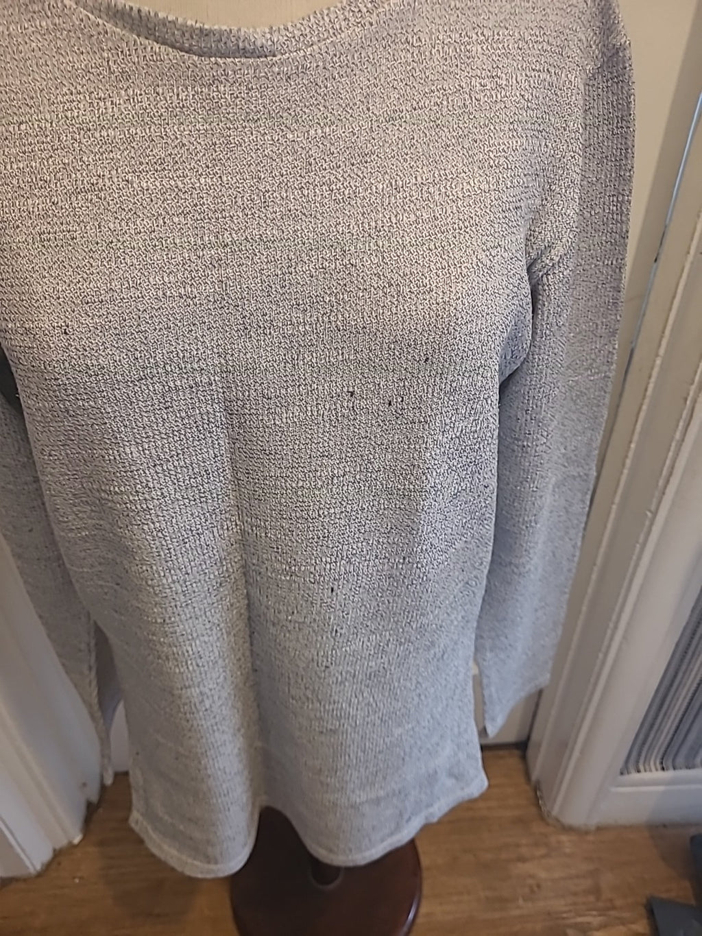 Mens Next Size Medium Slim Fit Grey Fleck Long Sleeved Pullover Jumper